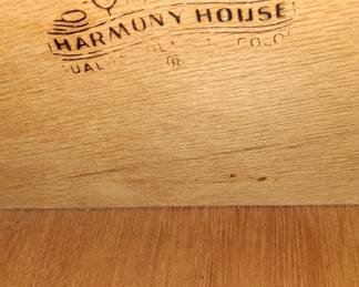 Harmony House 3 piece mid-century modern bedroom furniture set.