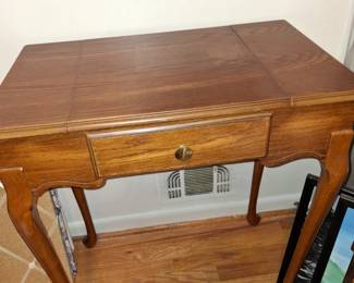 Vintage Vanity Table with velvet jewelry storage - $50
