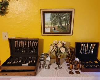 Silverware - Left Box: Rogers Bros, Right Box: Gibson