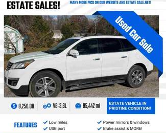 White Blue Modern Elegant Used Car Sale Dealership Instagram Post