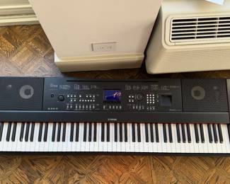Yamaha Portable Grand DCX-650 Key Board with Stand. Missing Cord & Pedals.