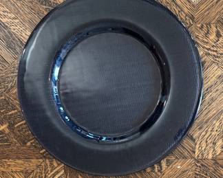 Set of 8 Material Possessions Navy Blue Chargers.