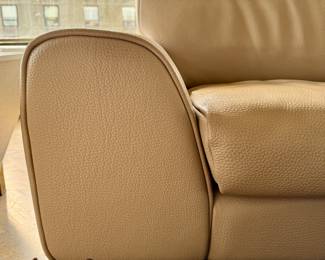 Roche Bobois Leather Slipper Chairs and Two-Seat Sofa. Sofa Measures 93" W x 42" D with 15" Seat Height. Photo 4 of 10.