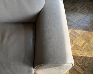 Roche Bobois Leather Two-Seat Sofa. Sofa Measures 93" W x 42" D with 15" Seat Height. Photo 5 of 11.