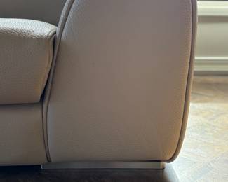 Roche Bobois Leather Two-Seat Sofa. Sofa Measures 93" W x 42" D with 15" Seat Height. Photo 6 of 11.