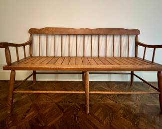 Vintage Deacons Bench. Measures 60" W x 16" D with 18" H. Photo 1 of 4.