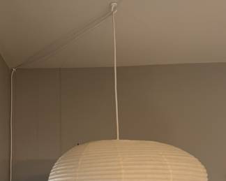 Isamu Noguchi Mid-Century Modern Paper Akari 16A Ceiling Lamp.