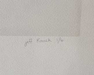 "Marsh" Large Format Black and White Print #1 of 6, Signed by Artist Jeff Kauck. Measures 61" W x 37.5" H. Photo 3 of 3.