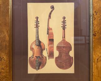 "Gabriel's Trumpet," Baroque Instruments V. Measures 17" W x 21" H.
