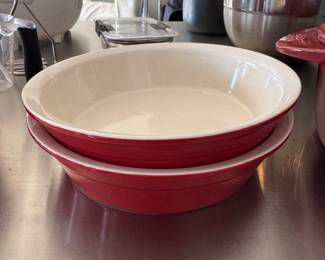 Martha Stewart Red Pie Plates. Photo 1 of 2.