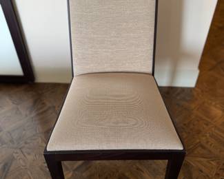 Set of 6 Andreu World Walnut Dining Chairs. Each Measures 18.5" W x 16.75" D with 19.5" Seat Height.  Photo 3 of 4.