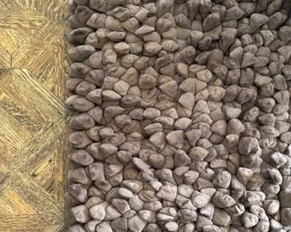 Wool Bubble Rug. Measures 6' x 9'. Photo 1 of 2.