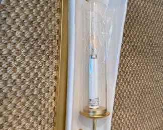 Pair of Christopher Spitzmiller Large Ceramic Sconces. Each Measures 18" H x 8" Wide (At Top) by 4.5" D. Photo 2 of 2.