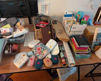 Lots of electronics, greeting cards, Kindle Fire, games and much more. 