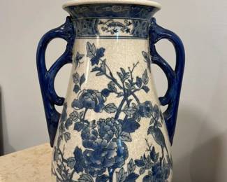 Blue and White Porcelain Vase with Handles 84 hero