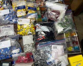 Lots of electrical and circuit board parts