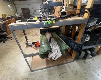 Bow, arrows, shooting targets