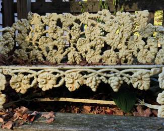 Cast iron bench