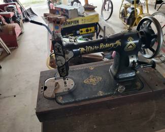 White sewing machine