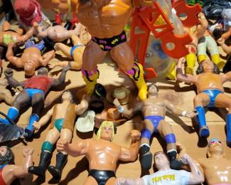 Tons of WWF figures