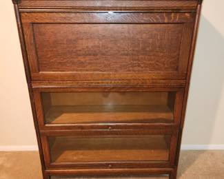 Oak barrister bookcase 
