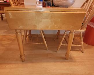 Drop leaf kitchen table and  chairs