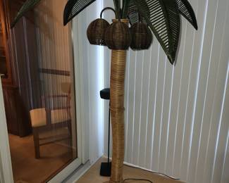 Palm floor lamp