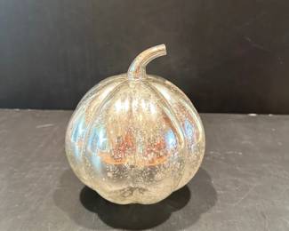 Mercury glass pumpkin