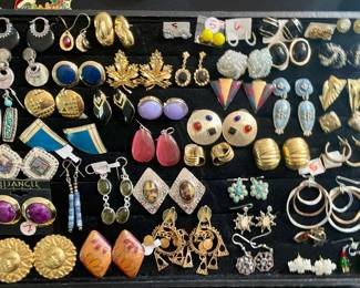 Modern & vintage pierced earrings 