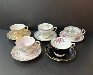 Fine china tea cup collection