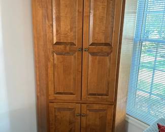 Maple corner TV cabinet