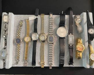 Timex, Anne Klein, Armitron, Fossil, Guess watches
