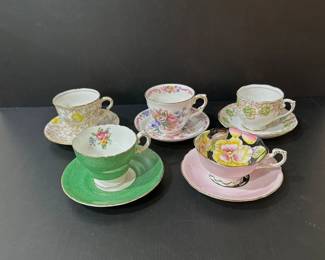 Fine china tea cup collection