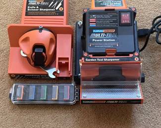 Plasplugs knife and scissor sharpener and garden tool sharpener