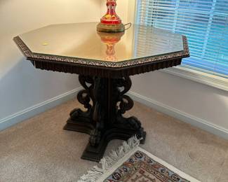 Antique octagon table