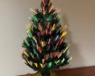 Fiber optics Christmas tree