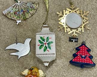 Vintage modern ornaments: Lenox, pewter Washington Nationals 