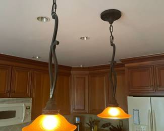 Pendant ceiling lamps (2)