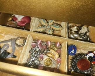 Large assortment of costume jewelry