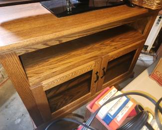 Oak tv stand