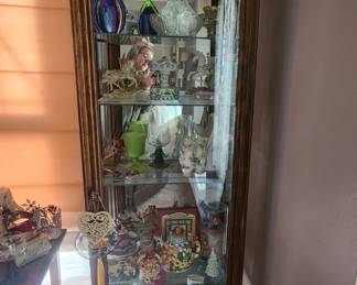 Lighted curio cabinet