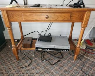 Oak sofa table/ tv stand