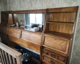 Storage headboard (possibly repurpose as a bar unit)