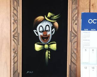 Vintage velvet painting