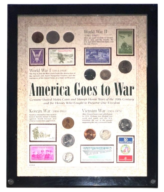America Goes to War CoinStamp Tribute