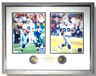 Troy AikmanEmmitt Smith Framed Collectible