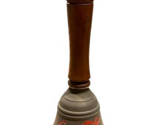 Vintage CocaCola Brass BellWood Handle