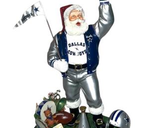Dallas Cowboys Santa Figurine