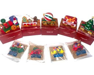 Avon Christmas Train Ornament Collection