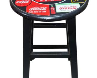 Vintage CocaCola Distressed Bar Stool